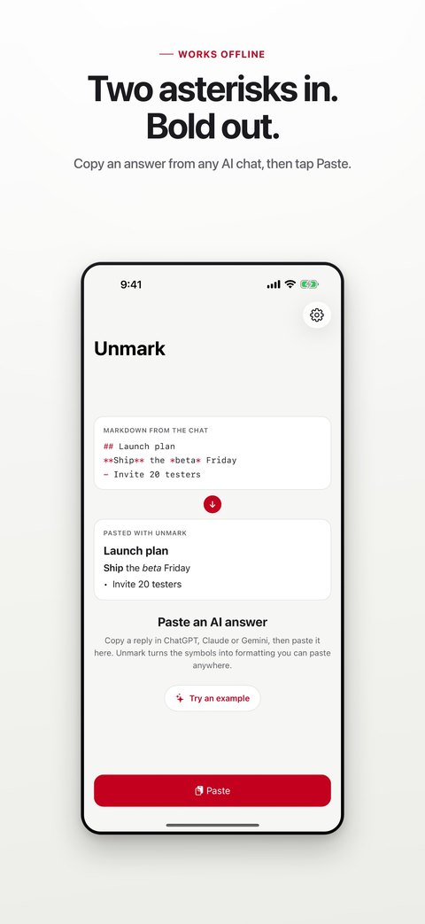 Paste once to preview real formatting